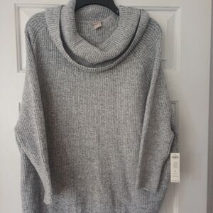 Chico's Heather Gray Turtleneck Sweater
